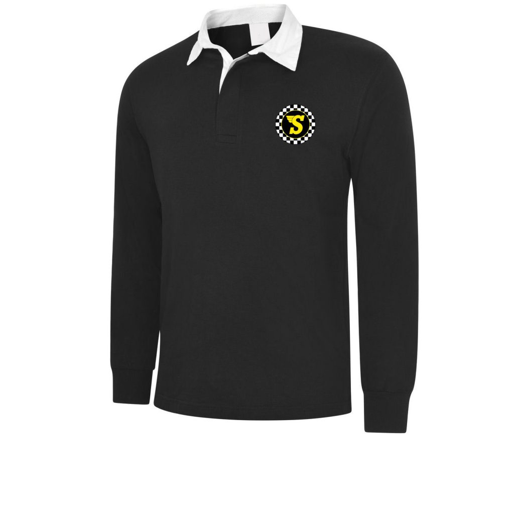 swoosh rugby shirt