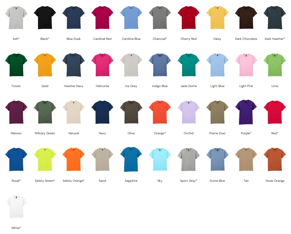 T Shirt inc Left Chest Embroidery - Image 3