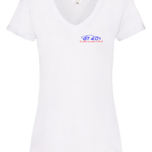 Woman’s Valueweight V-neck T - GT40 Members