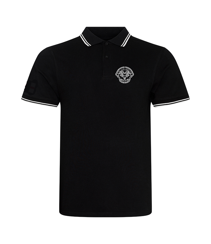 Tipped Polo Shirt – Logo Embroidered – Black Sheep Skins