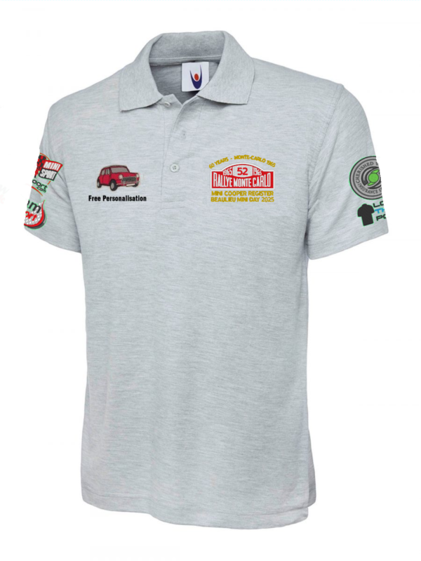 *Mini Day 2025 – Polo Shirt - My Car (Optional Sponsor Logos) - MCR