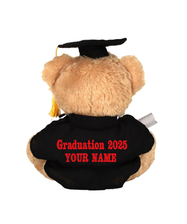 Embroidered Graduation Bear - 23cm Tall - Leavers - Image 2