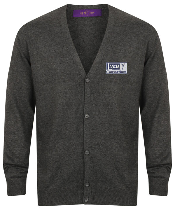 V Neck Button Mens Cardigan - LANCIA