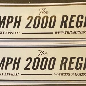 Triumph Rear Windscreen Sticker - TRI2000